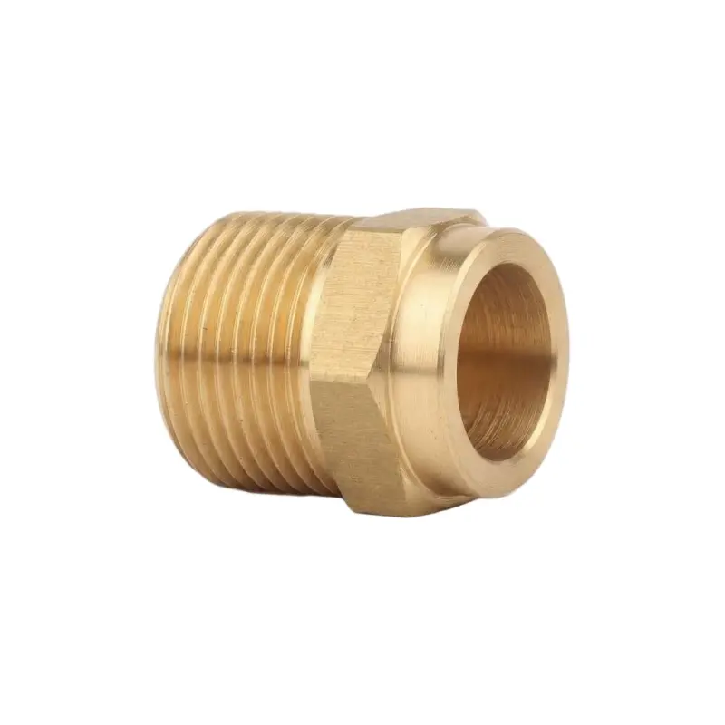 Custom CNC Machined Brass Pipe Connectors