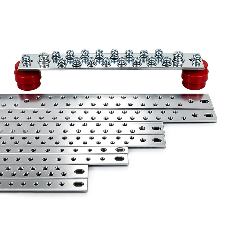 Custom Telecom Copper Grounding Busbars and Terminals