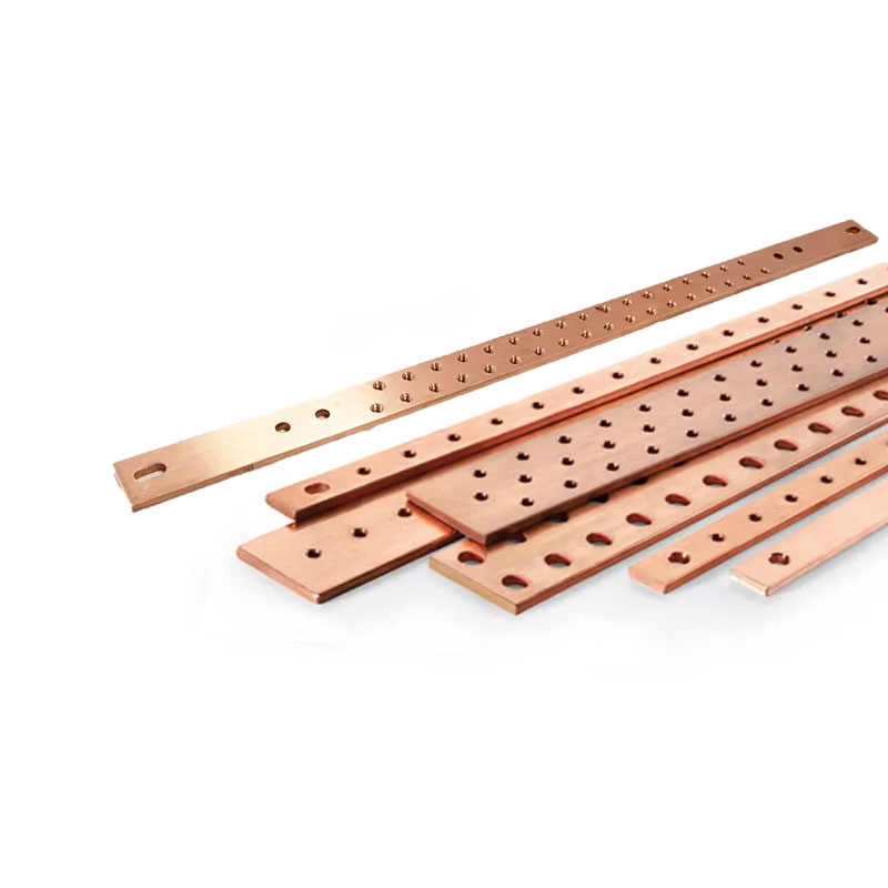 Custom Telecom Copper Grounding Busbars and Terminals